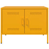 TV-tasot 2 kpl sinapinkeltainen 68x39x50,5 cm teräs