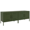 TV-tasot 2 kpl oliivinvihreä 68x39x50,5 cm teräs