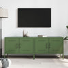 TV-tasot 2 kpl oliivinvihreä 68x39x50,5 cm teräs