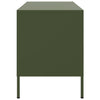 TV-tasot 2 kpl oliivinvihreä 68x39x50,5 cm teräs