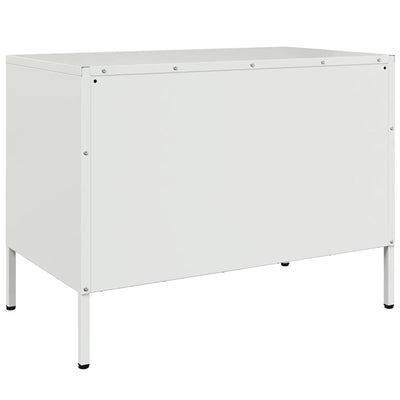 Valkoinen tv-taso Ping 68x39x50,5cm (teräs)