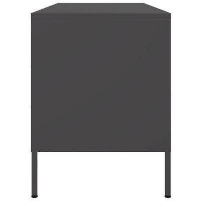 TV-taso musta 100,5x39x50,5 cm teräs