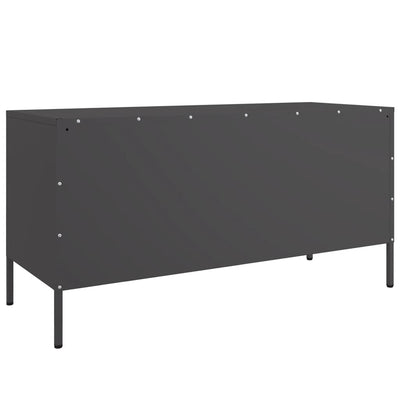 TV-taso musta 100,5x39x50,5 cm teräs