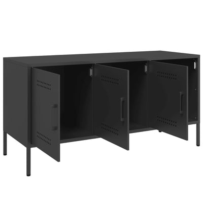 TV-taso musta 100,5x39x50,5 cm teräs