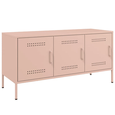 TV-taso pinkki 100,5x39x50,5 cm teräs
