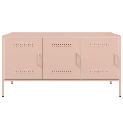 TV-taso pinkki 100,5x39x50,5 cm teräs