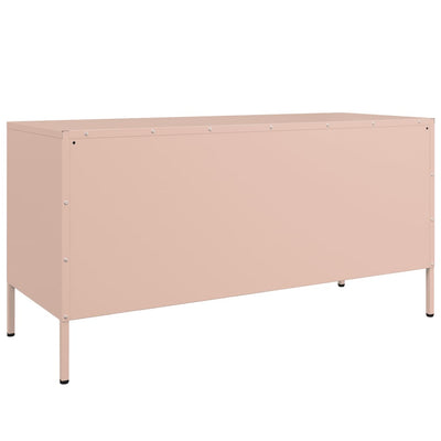 TV-taso pinkki 100,5x39x50,5 cm teräs