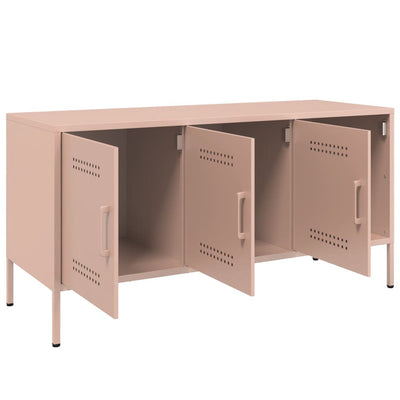 TV-taso pinkki 100,5x39x50,5 cm teräs