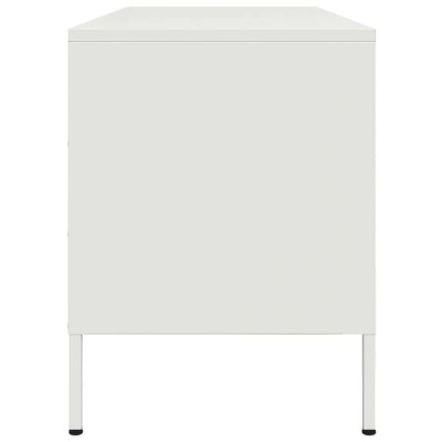 Valkoinen tv-taso Mallick 100,5x39x50,5cm (teräs)