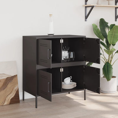Senkki musta 68x39x79 cm teräs
