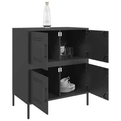 Senkki musta 68x39x79 cm teräs