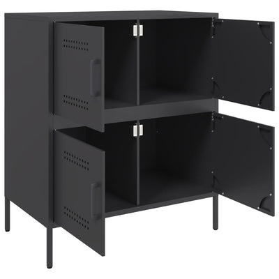 Senkki musta 68x39x79 cm teräs