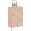 Kaappi pinkki 68x39x113 cm teräs