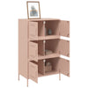 Kaappi pinkki 68x39x113 cm teräs
