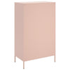 Kaappi pinkki 68x39x113 cm teräs