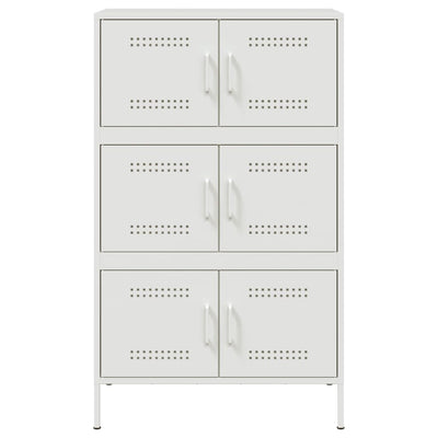 Kaappi valkoinen 68x39x113 cm teräs