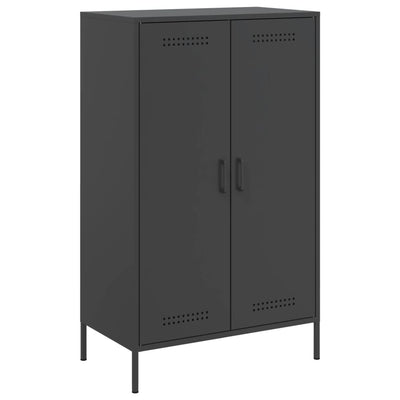 Kaappi musta 68x39x113 cm teräs