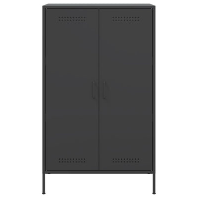 Kaappi musta 68x39x113 cm teräs