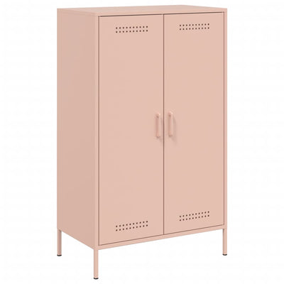Kaappi pinkki 68x39x113 cm teräs