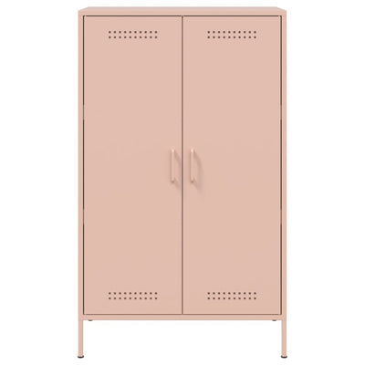 Kaappi pinkki 68x39x113 cm teräs