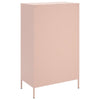 Kaappi pinkki 68x39x113 cm teräs