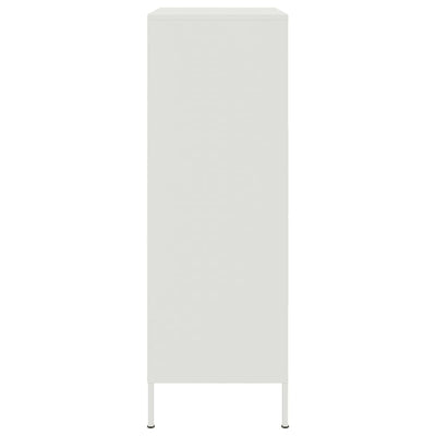 Kaappi valkoinen 68x39x113 cm teräs