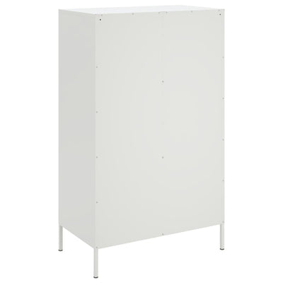 Kaappi valkoinen 68x39x113 cm teräs