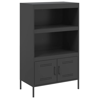 Kaappi musta 68x39x113 cm teräs