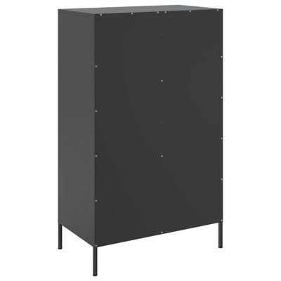 Kaappi musta 68x39x113 cm teräs