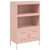 Kaappi pinkki 68x39x113 cm teräs