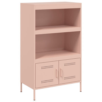 Kaappi pinkki 68x39x113 cm teräs