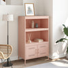 Kaappi pinkki 68x39x113 cm teräs