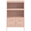 Kaappi pinkki 68x39x113 cm teräs