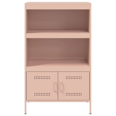 Kaappi pinkki 68x39x113 cm teräs