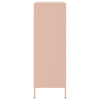 Kaappi pinkki 68x39x113 cm teräs