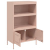 Kaappi pinkki 68x39x113 cm teräs