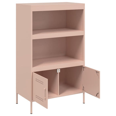 Kaappi pinkki 68x39x113 cm teräs
