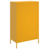 Kaappi sinapinkeltainen 68x39x113 cm teräs