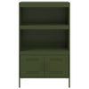 Oliivinvihreä kaappi Octavel 68x39x113cm (teräs)