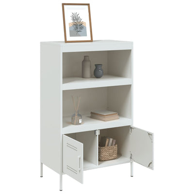 Kaappi valkoinen 68x39x113 cm teräs