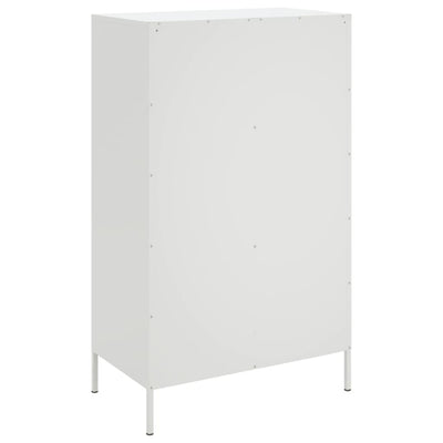 Kaappi valkoinen 68x39x113 cm teräs