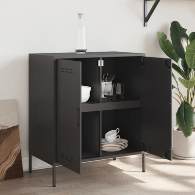 Senkki musta 68x39x79 cm teräs