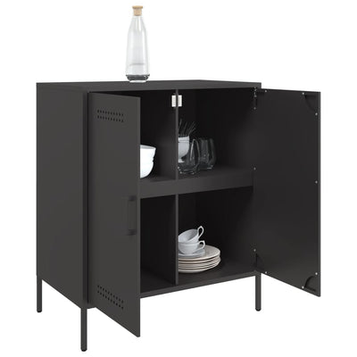 Senkki musta 68x39x79 cm teräs