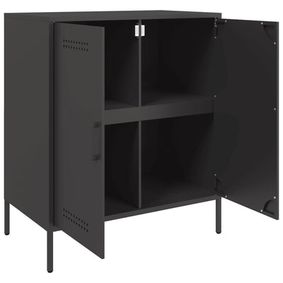 Senkki musta 68x39x79 cm teräs