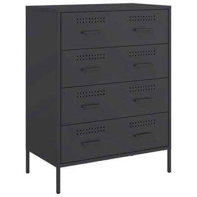 Senkki musta 68x39x89 cm teräs