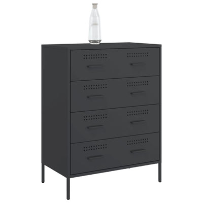 Senkki musta 68x39x89 cm teräs