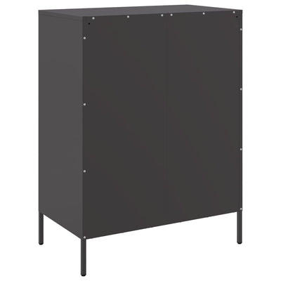 Senkki musta 68x39x89 cm teräs