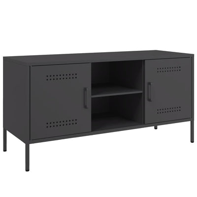 TV-taso musta 100,5x39x50,5 cm teräs