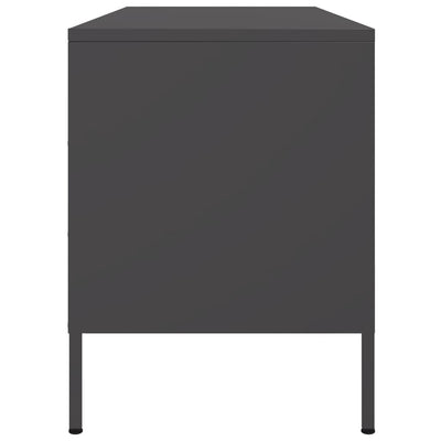 TV-taso musta 100,5x39x50,5 cm teräs