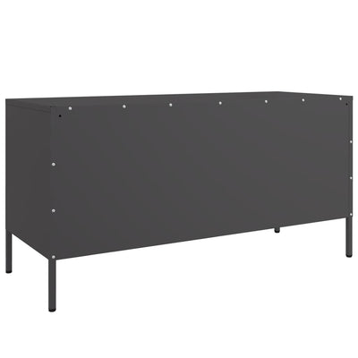 TV-taso musta 100,5x39x50,5 cm teräs
